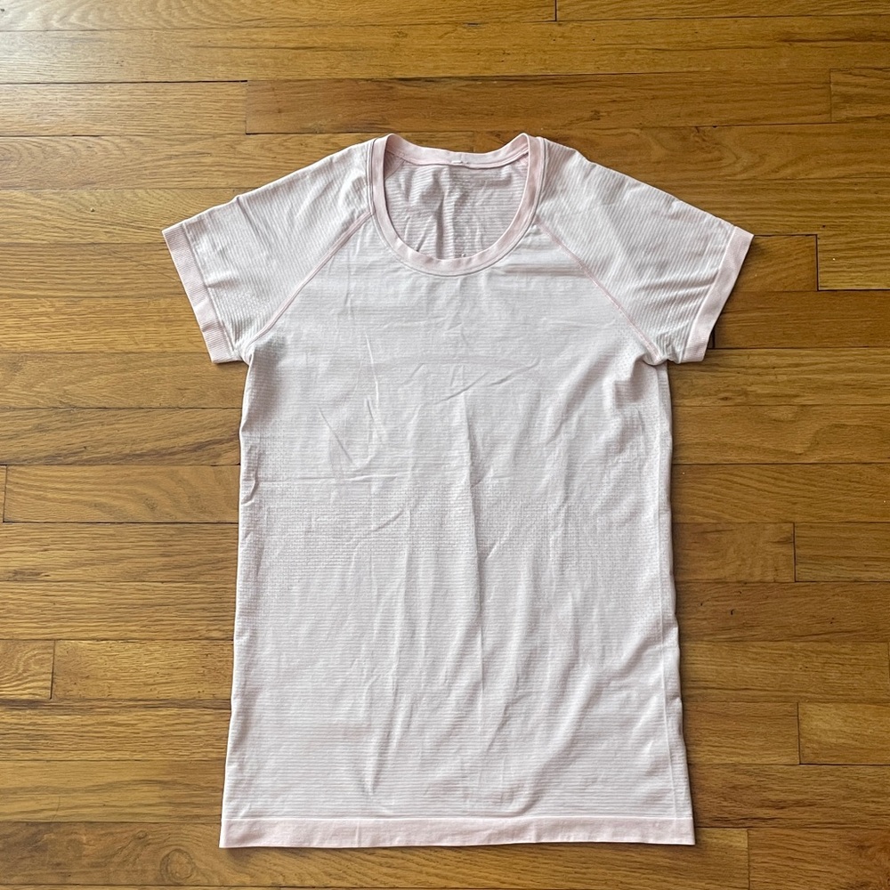 Lululemon Swiftly Tech Light Pink Short Sleeve Tee